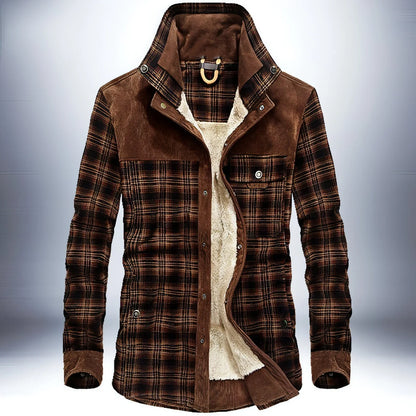 Pure Cotton Plaid Jacket Men - Which Mark