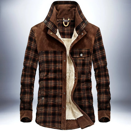 Pure Cotton Plaid Jacket Men - Which Mark