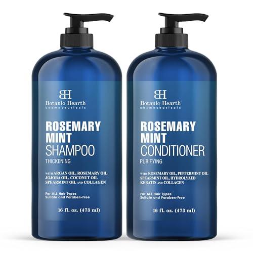 Botanic Hearth Tea Tree Shampoo and Conditioner Set - Nourishing Hair Care with Tea Tree Oil, Peppermint, and Lavender 16Fl oz each - Which Mark