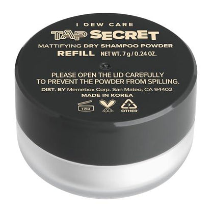 I DEW CARE Tap Secret | Mattifying Dry Shampoo Powder | Root Boosting Powder, Black Ginseng, Biotin | Vegan, Gluten-free, For Fuller Looking Hair - Which Mark