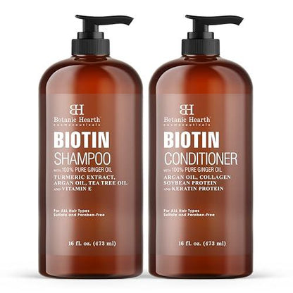 Botanic Hearth Tea Tree Shampoo and Conditioner Set - Nourishing Hair Care with Tea Tree Oil, Peppermint, and Lavender 16Fl oz each - Which Mark