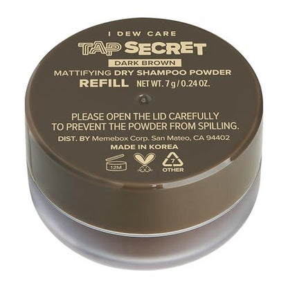I DEW CARE Tap Secret | Mattifying Dry Shampoo Powder | Root Boosting Powder, Black Ginseng, Biotin | Vegan, Gluten-free, For Fuller Looking Hair - Which Mark