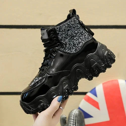 Big wavy snowflake daddy shoes women - Which Mark