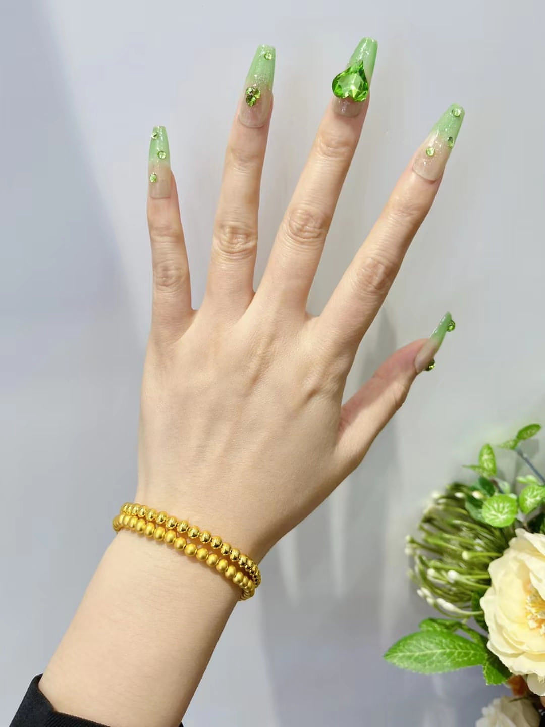Bead Bead Hand String 999 Full Gold Material 5D Cyanide Free - Which Mark