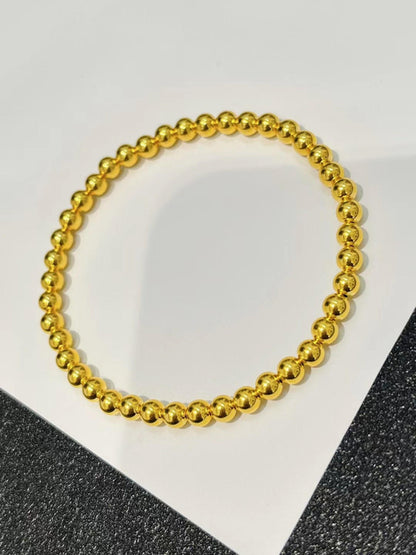 Bead Bead Hand String 999 Full Gold Material 5D Cyanide Free - Which Mark