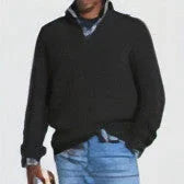 Men's Business Casual Loose Zip Stand Collar Sweater - Which Mark