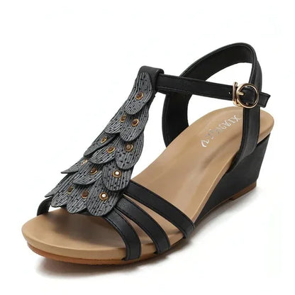 Women's Sandals Boho Bohemia Wedge Shoes Party Daily Beach Shoes - Which Mark