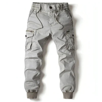 Spring Men's Tappered Work Clothes Multi-pocket Loose Casual Pants - Which Mark