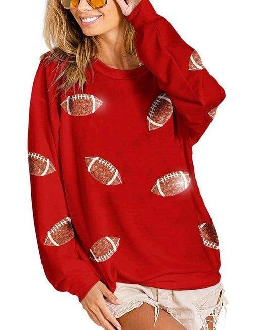 Women's Loose Casual Rugby Sweater - Which Mark