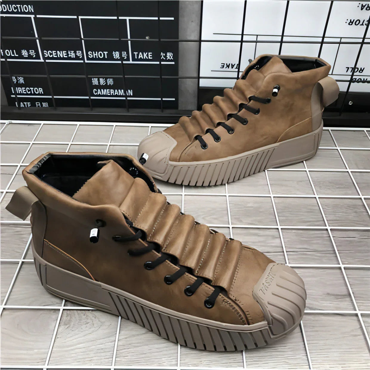 High-Top Thick Bottom Shoes Casual Sneakers - Which Mark
