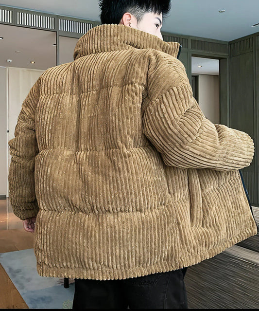 Corduroy Padded Jacket Men Winter Thickening - Which Mark