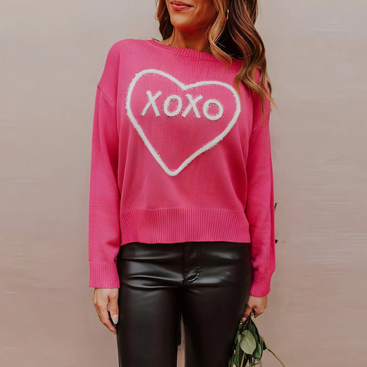 Women's Warm Leisure All-matching Printed Sweater - Which Mark