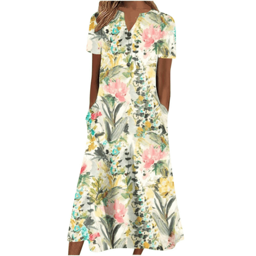 Women’s Summer Midi Dress – Casual, Light & Pocket-Ready - Which Mark