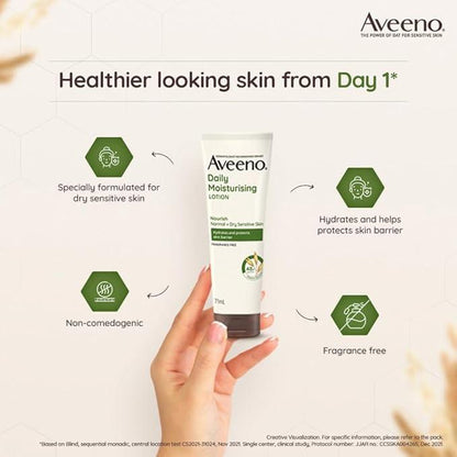 Aveeno Daily Moisturizing Lotion for Dry Skin, 71ml (Packaging May Vary) - Which Mark