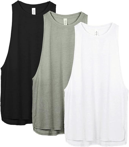 icyzone Workout Tank Tops for Women - Running Muscle Tank Sport Exercise Gym Yoga Tops Athletic Shirts - Which Mark
