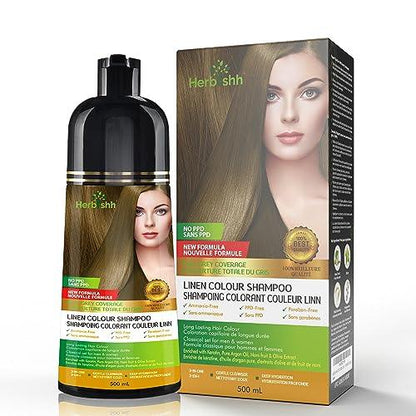 Herbishh Color Shampoo for Gray Hair – Colors in Minutes – Lasts Up To 2-3 Weeks – 500 mL - Hair Dye Shampoo Conditioner 3-In-1 Color – | Herbishh (Dark Brown) - Which Mark
