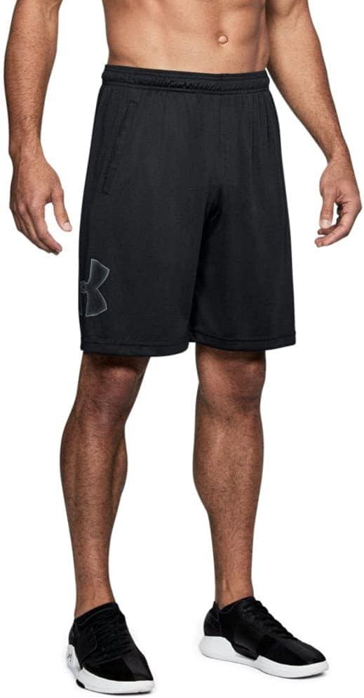 Under Armour Men's Tech Graphic Sports Shorts, Black/Graphite, Medium - Which Mark