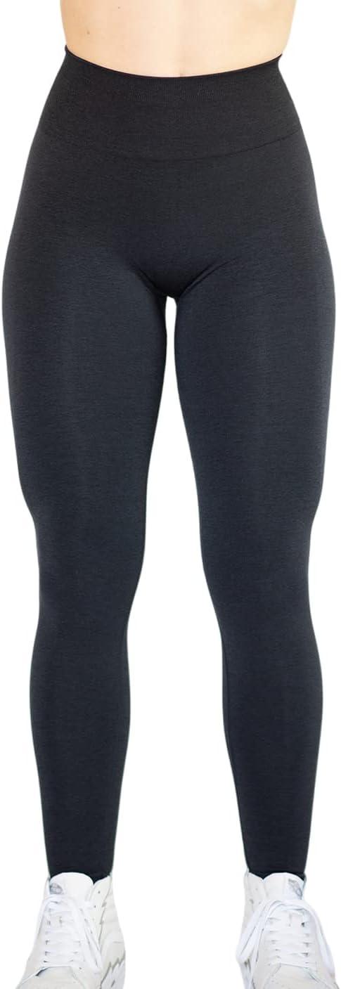 Seamless Scrunch Legging Women Yoga Pants 7/8 Tummy Control Workout Running for Fitness Sport Active Ankle Legging - Which Mark