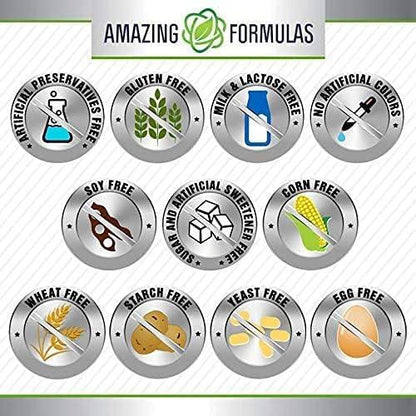 Amazing Nutrition L-Arginine 1000mg Supplement - Best Amino Acid Arginine HCL Supplements for Women & Man - Promotes Circulation and Supports Cardiovascular Health - 120 Tablets - Which Mark