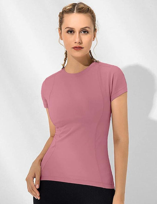 Loovoo Women Workout Shirts 1/2/3 Pack Athletic Compression Tee Dry Fit Yoga Gym Basic Tops - Which Mark