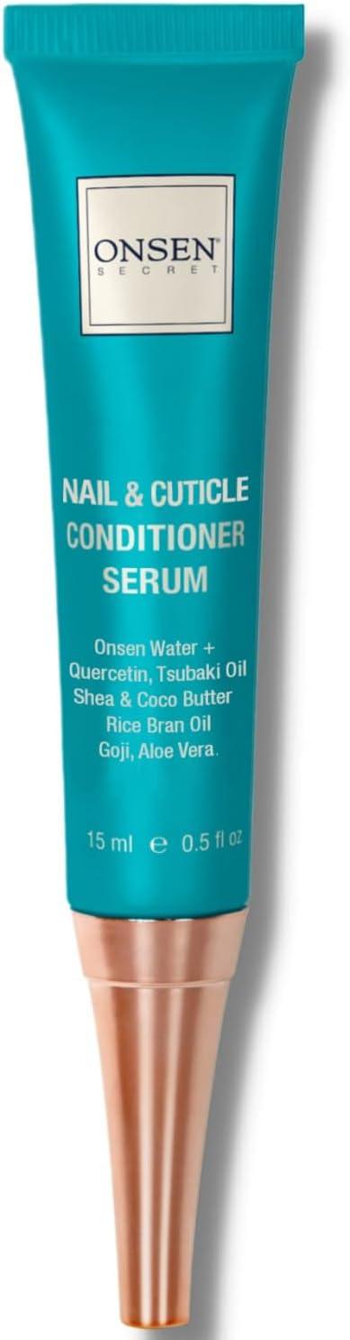 Onsen Cuticle Cream, Cuticle Oil in Deep Action - Japanese Natural Minerals Nail Care Serum and Butter, Soothe, and Strengthen Cuticles and Nails, Visible Results, Non-Greasy - 15ml - Which Mark