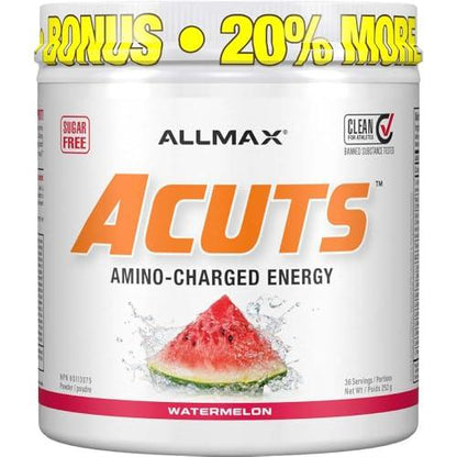 ALLMAX Nutrition - AMINOCUTS (A:CUTS) - Weight-Management BCAA (L-Carnitine + Taurine + Green Coffee) - Watermelon - 252 Gram - 36 Servings - Which Mark