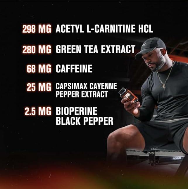 Burn-XT Body Recomposition for Men & Women - Improve Focus & Increase Energy - Premium Acetyl L-Carnitine, Green Tea Extract, Capsimax Cayenne Pepper, & More - 60 Natural Veggie Pills - Which Mark