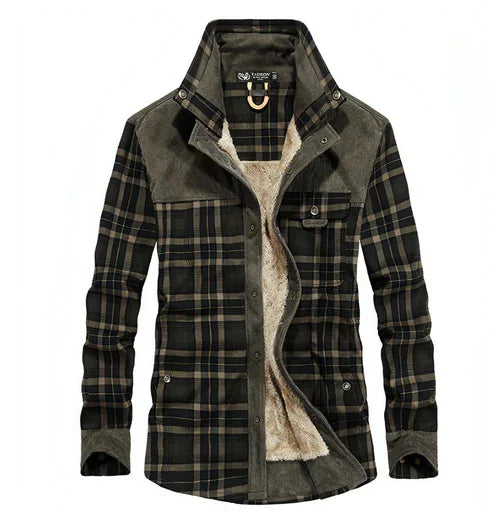 Pure Cotton Plaid Jacket Men - Which Mark