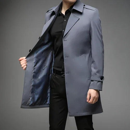UrbanLayer™ – Mid-Length Trench Coat for Men - Which Mark