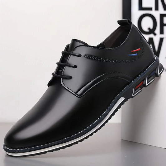 Lightweight Casual Leather Shoes Men - Which Mark