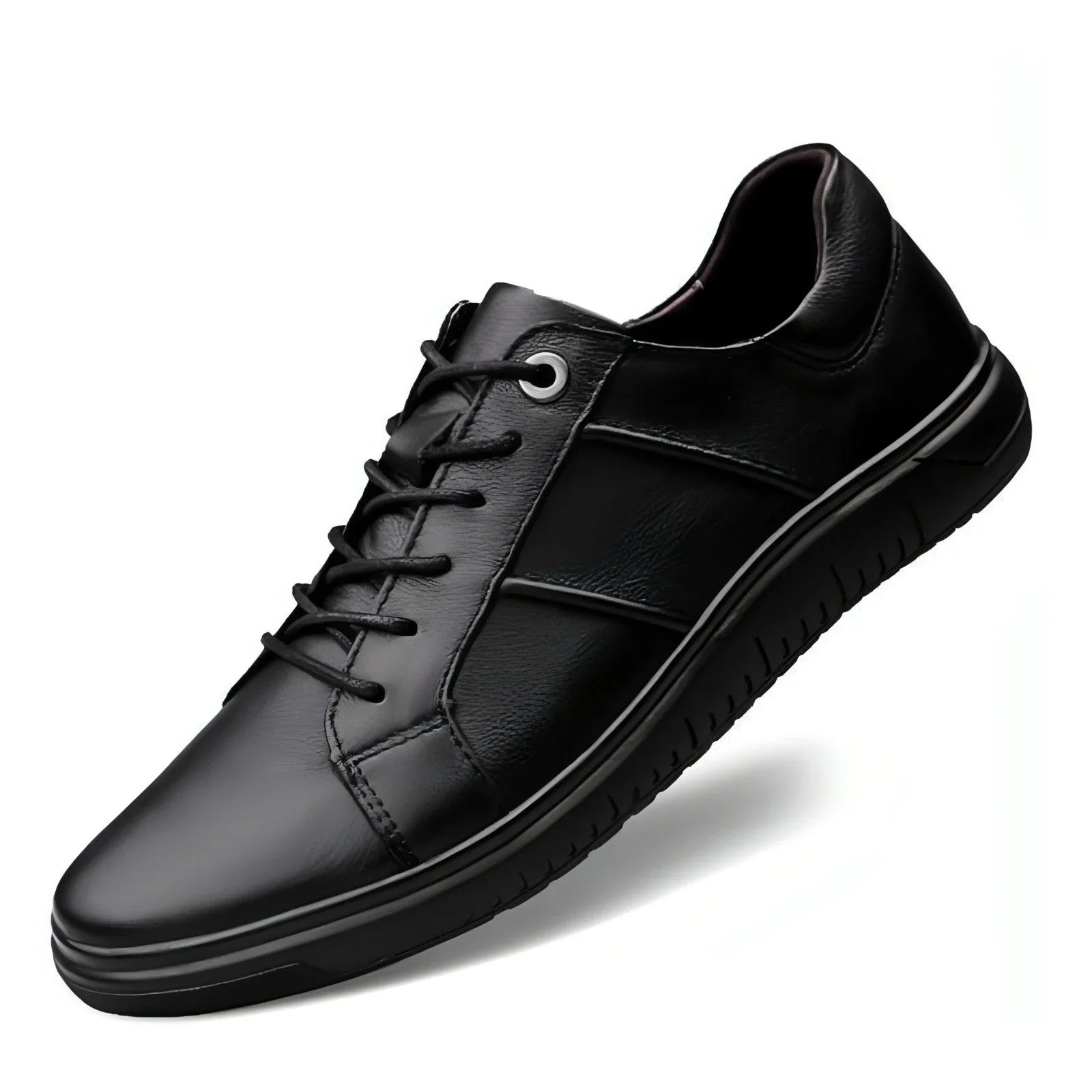 Men's casual fashion breathable top leather shoes - Which Mark