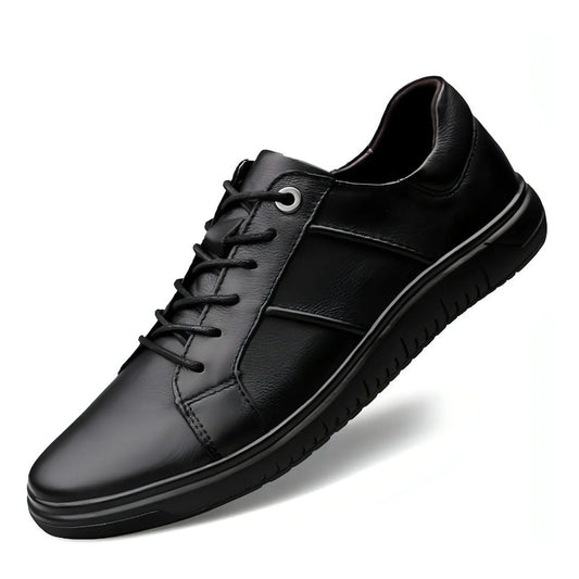 Men's casual fashion breathable top leather shoes - Which Mark
