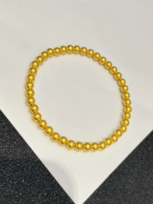Bead Bead Hand String 999 Full Gold Material 5D Cyanide Free - Which Mark