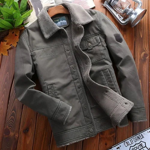 A.1 Jacket Plus Velvet Padded Winter Lapel Men - Which Mark