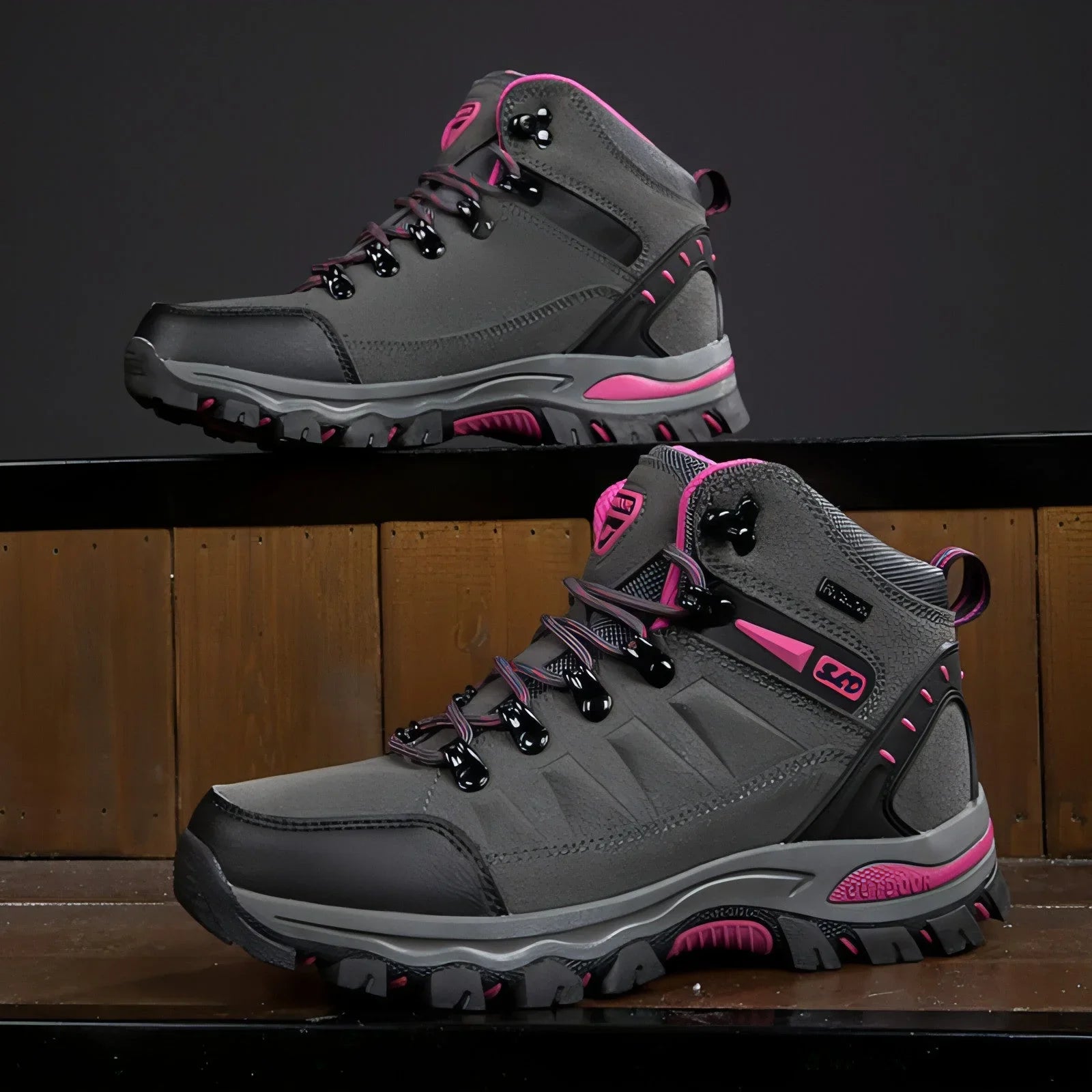 Plus Size Outdoor High-top Wear-resistant Mountaineering Women's Shoes - Which Mark