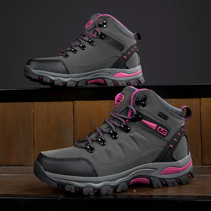 Plus Size Outdoor High-top Wear-resistant Mountaineering Women's Shoes - Which Mark