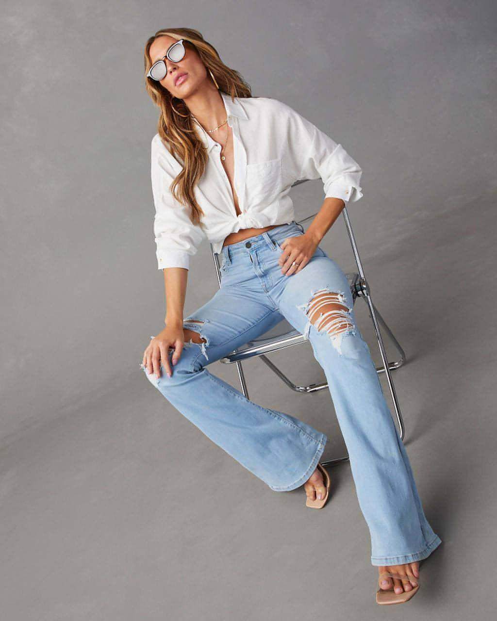 UrbanEase™ Wide-leg Jeans Women - Which Mark