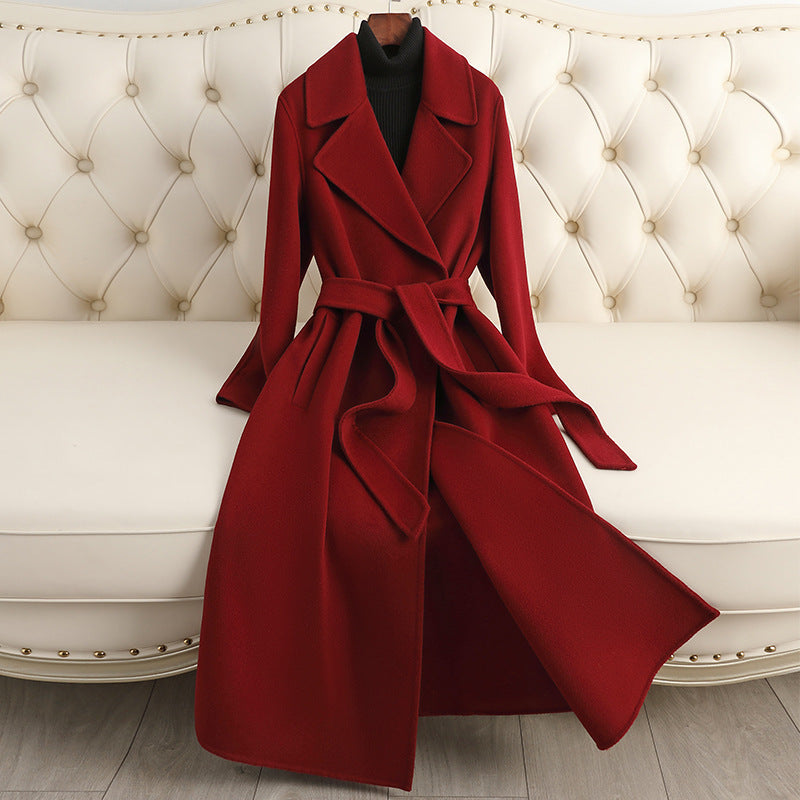 Autumn & Winter Temperament Korean Wool Coat for Women – Elegant & - Which Mark