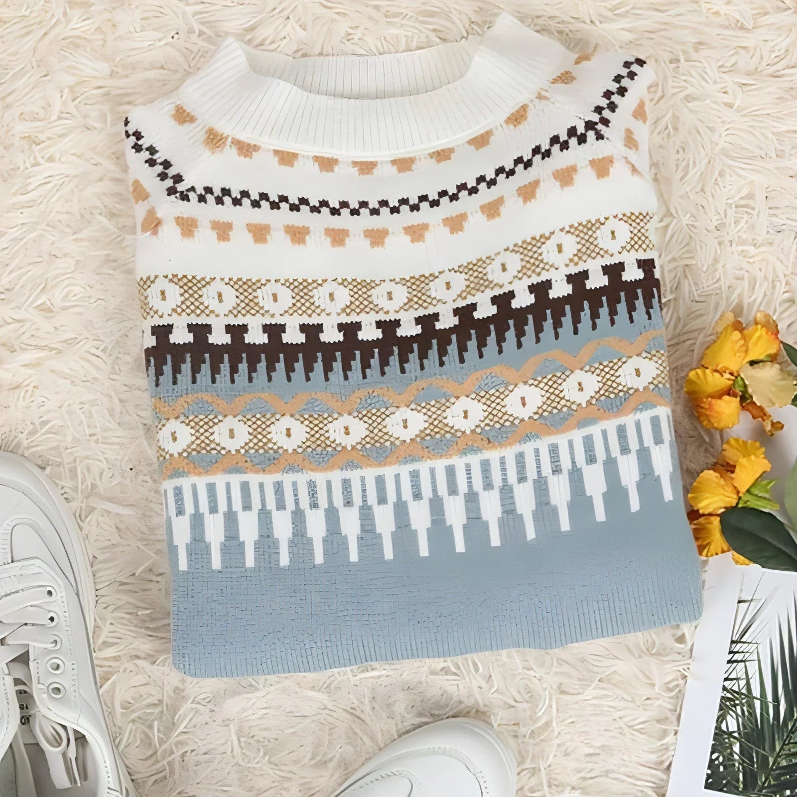Women's Casual Laid-back Style Sweater - Which Mark