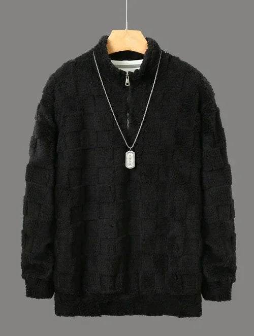 Hooded Loose Sweater Autumn And Winter Casual Plus Size Coat Men - Which Mark