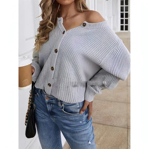 Both Sides Wear A Sweater Temperament Commuting Loose Solid Color - Which Mark