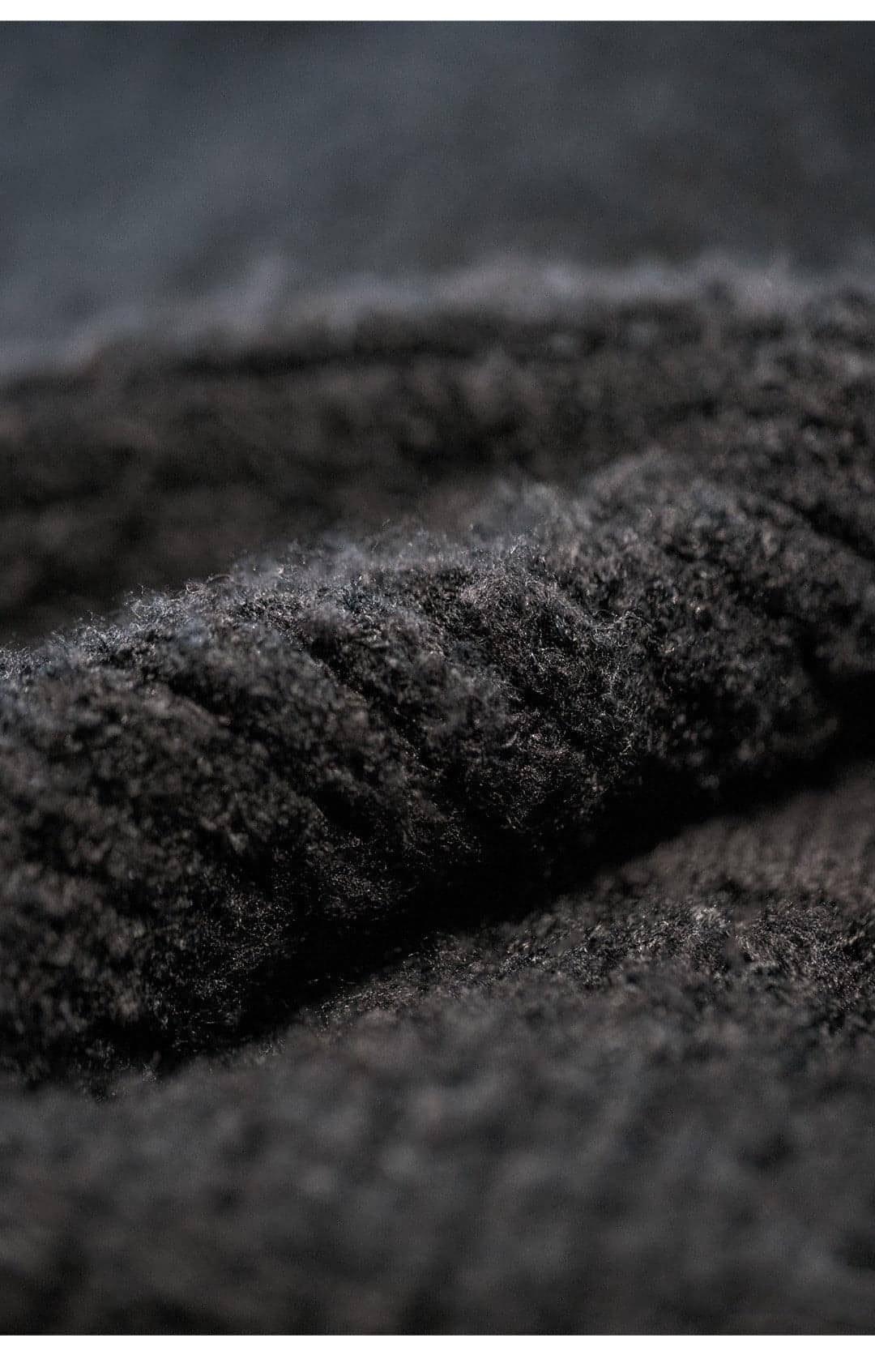 A.1 Lapel Thermal Head Cover Thick Sweater Men - Which Mark