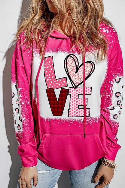 Leopard Print Drawstring Hoodie Women's Long Sleeve Sweater - Which Mark