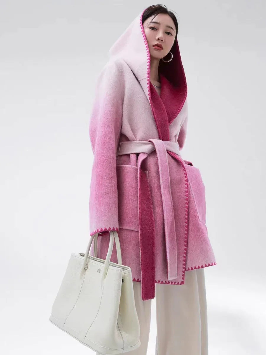 Women's Fashion Reversible Cashmere Coat – Luxury & Versatility - Which Mark