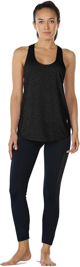 icyzone Workout Tank Tops for Women - Athletic Yoga Tops, Racerback Running Tank Top - Which Mark