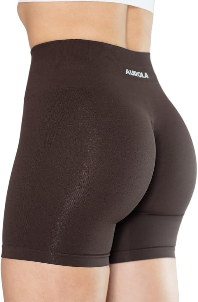 AUROLA Intensify Workout Shorts for Women Seamless Scrunch Short Gym Yoga Running Sport Active Shorts - Which Mark