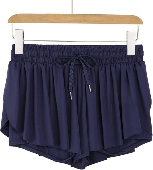Blaosn Flowy Athletic Shorts for Women Gym Yoga Workout Running Tennis Skirt Comfy Skort Lounge Cute Clothes Casual Summer - Which Mark