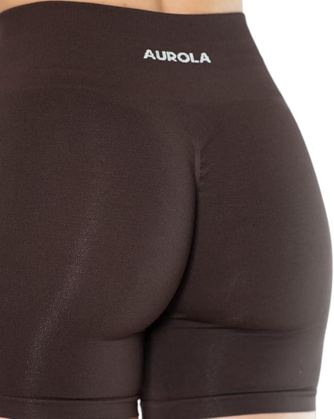 AUROLA Intensify Workout Shorts for Women Seamless Scrunch Short Gym Yoga Running Sport Active Shorts - Which Mark