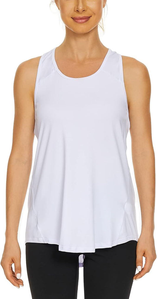 HLXFHB Workout Tank Tops for Women Gym Exercise Athletic Yoga Tops Racerback Sports Shirts - Which Mark