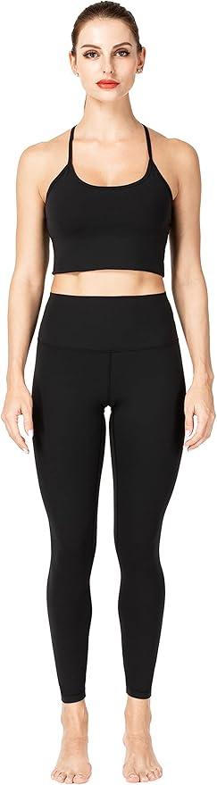 Sunzel Workout Leggings for Women, High Waisted Tummy Control Yoga Pants for Workout Gym Running 28" Inseam - Which Mark